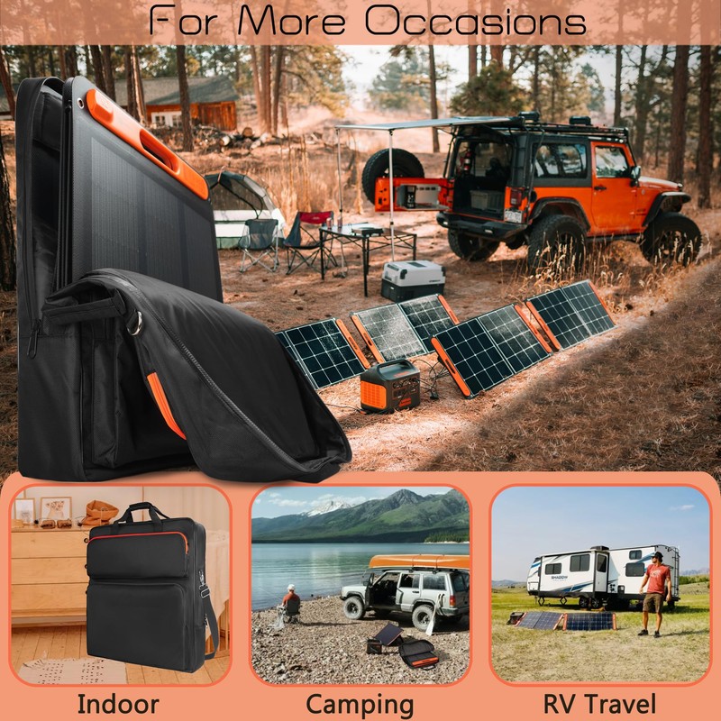 Amazing Fair Solar Panel Storage Bag Compatible with 2 Jackery