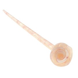 Womens Retro Boho Bridal Wedding Party Bridesmaid Christmas Banana Styling Hair Accessories Pins Bun Holder Chignon Brooch Hairpin Slide Jewelry Updo Chopsticks Stick Marbled (Baby Pink Cream)