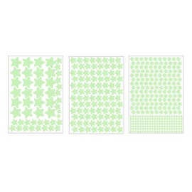 ledmomo Luminous Stickers, Luminous Stickers, 452 Sheets Glowing Stars Moon Wall Stickers Glow in the Dark Wallpaper Cute Room Decor Fluorescent Decoration Decoration
