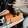 Car Armrest Pad with LED Starry Sky Light, Dual Type-C