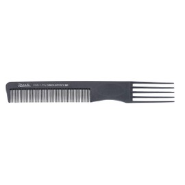 Jäneke Professional Fork Comb 55862 Carbon Comb Approx. 21 cm (Antistatic) Hairdressing Comb Continuous Teeth 4 Fork Teeth (862)