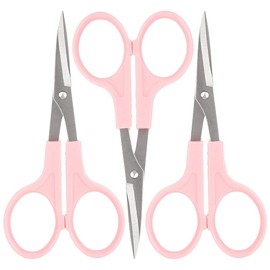 Tijeras de Costura y Bordado con Punta Curva, Ergonómico, Construcción de Acero Inoxidable, Pequeñas y Portátiles, Ideales para Uso de Bricolaje