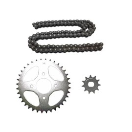 Chain Set 36 Sprocket & 12 Sprockets Including Chain Suitable for Hercules Sachs Prima 2 3 4 5 M4 M5 Replacement Part Set (Chain Pitch 415, 122 Links)