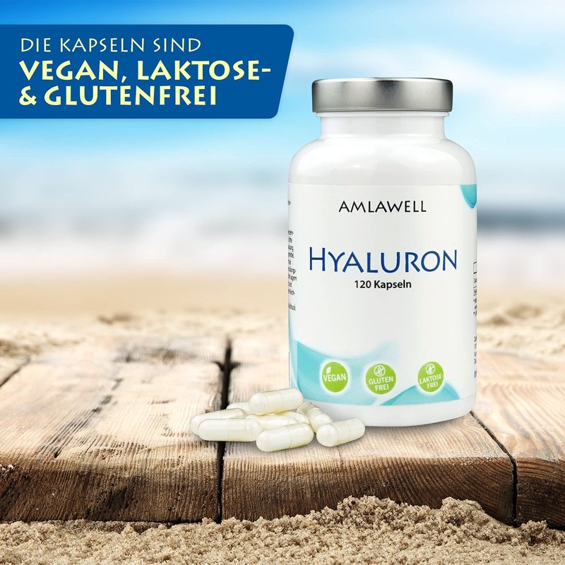 Amlawell Hyaluronic Capsules - Vegan - Made in Germany -