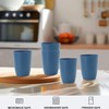 BUSOKIP Premium Wheat Straw Cups Drinking Glasses Set of 6