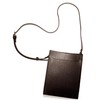 BLUE SINCERE Smartphone Pouch, Genuine Leather, Cowhide Leather, Cross-body Vertical,