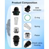 8AN Fuel Check Valve, Male 3/4-16 Thread Check Valve Assembly,