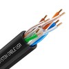 Cat 6E Ethernet Network Cable, 600MHz 23AWG Solid Bare Copper