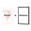 artboxONE Poster with White Frame 60 x 40 cm Typography