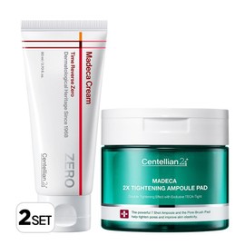 Centellian24 Madeca Cream Time Reverse Zero 80ml + Tightening Ampoule Pads 60 Sheets, 2 Sets / 센텔리안24 마데카크림 타임리버스 제로80ml+타이트닝 앰플패드60매, 2세트