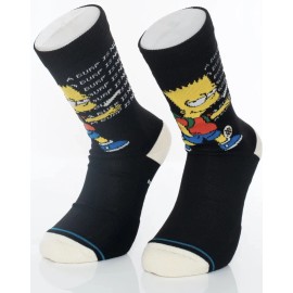 Stance x The Simpsons Troubled Bart Simpson Large Crew Socks Men's 9-13 Casual