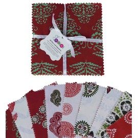 Precut 10-inch Prints Cotton Fabric Bundle Quilting Squares Charm Pack DIY Patchwork Sewing Craft-