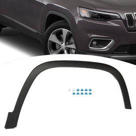 Front Fender Flares for 2019 2020 2021 2022 2023 Cherokee, Wheel Fender Flare Molding 68315995AD 68315994AD (Passenger Side)