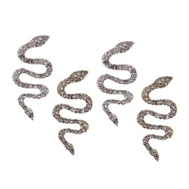 BIUDECO 4pcs Nail Art Gems Rhinestones for Nails DIY Decors Full Manicure Charms Gems for Art