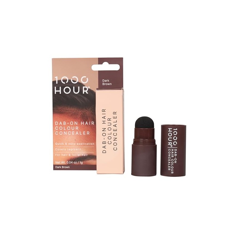 1000 HOUR Dab-On Hair Colour Concealer, Dark Brown