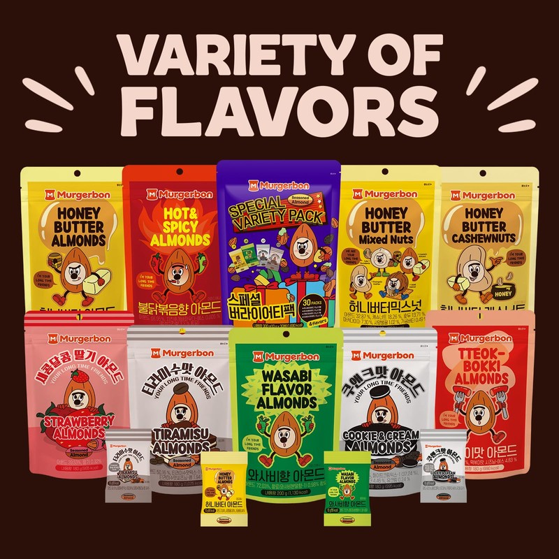 MURGERBON FLAVORED ALMOND 3pack (STRAWBERRY)