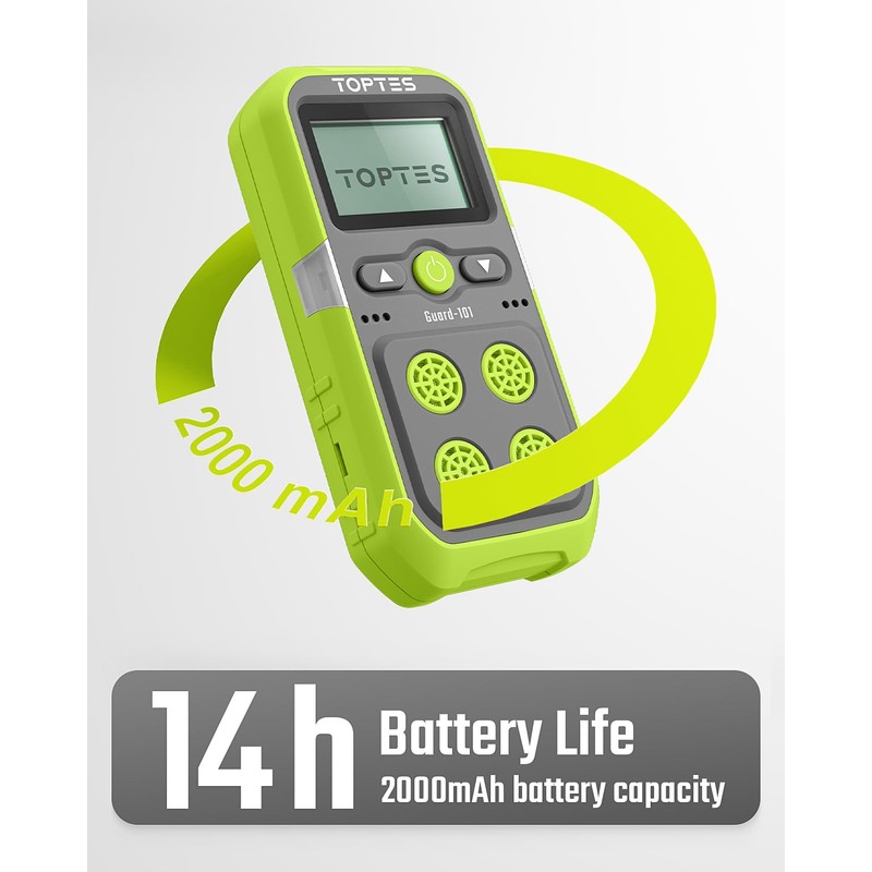 TopTes Guard-101 4 Gas Monitor Multi Detector for H2S, CO,