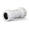 Midline Valve 582DD112 PVC Compression Coupling Pipe Fitting; White Plastic