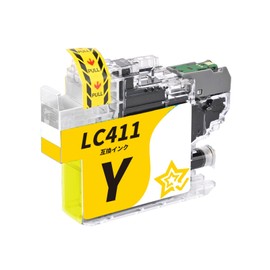 Bing-Star LC411 Compatible Brother LC411 Ink LC411-4PK LC411-Y Yellow 1 Compatible Models: DCP-J926N DCP-J928N MFC-J904N MFC-J739DN MFC-J939DN etc. [No Number Differentiation Required/IC Chip