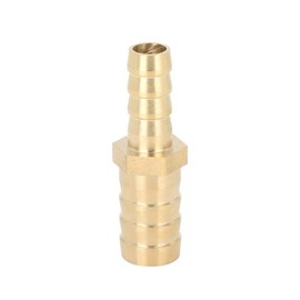 X AUTOHAUX 1 Piece 14 mm to 10 mm Car Brass Barb Hose Suitable Straight Connection