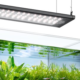 Pawfly Aquarium Light for Plants, 16 W Fish Tank Light, Full Spectrum Aquarium Lights, 24/7 LED Aquarium Light for Fish Tank with Timer & Adjustable Brightness, Fishes Lamp for 16"-22" Tanks
