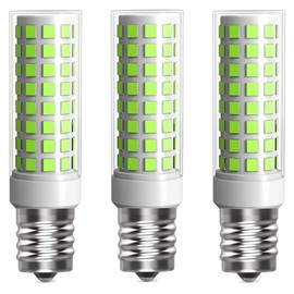 LUHMQ E17 LED Bulb 3 Pack Microwave Oven Appliance Light Bulb T7 E17 Intermediate Base for Over Cooker Lamp,Range Hood,7W (70W Halogen Bulb Equivalent)700 Lumen AC110V/120V/130V (Daylight White 6000K)