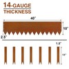 Meyoppm 40" LX10 H Corten Steel Landscape Edging, 6 Pack