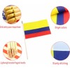 20 Pack Colombia Flags Colombian Stick Flag Small Mini Handheld