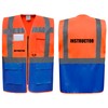 Instructor Two Tone Zipped Hi Vis Vest High Visibility Safety
