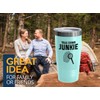 Detective Teal Edition Viking Tumbler 20oz - TRUE crime Junkie