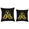 Moth Animal Skull Insect Occult Witch Crescent Moon Throw Pillow