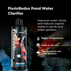 Brightwell Aquatics FlorinRedox – Advanced Water Conditioner for Ponds – Improves Clarity & Reduces Organic Waste, 500 ml