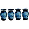 UR Keepsake Urn Set of 4- Stylish Fishing Catching Cremation