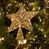 com-four® LED Christmas decorative star – Christmas decoration star with