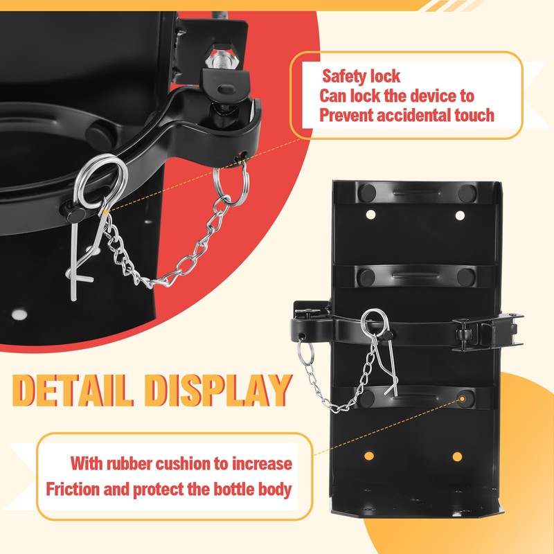 Zonon Heavy Duty Fire Extinguisher Mount Bracket Metal Fire Extinguisher