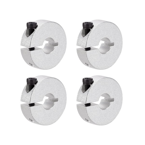 uxcell Shaft Color, Single Split, Aluminum Clamp Collar, Shaft Collar