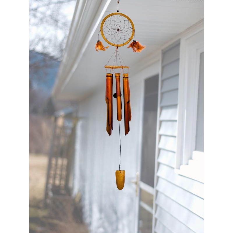 SusggO Wind Chime Dream Catcher and Bambu Wind Bell Wind