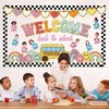 Welcome Back to School Bulletin Board Boho Groovy Preppy Patch