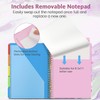 Sooez Clipboard with Refillable Notepad, Clipboard Folder with 10 Storage