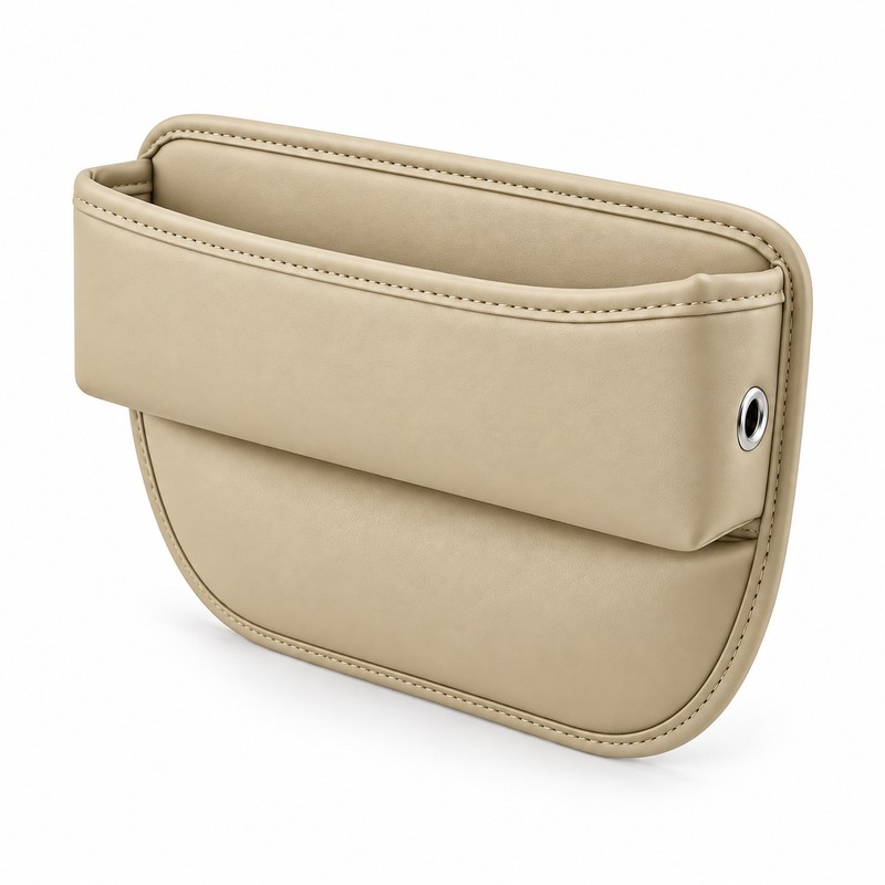 Car Seat Gap Organizer Pocket – Slim Leather Side Storage