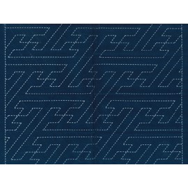 Naska Sashiko Cloth, Indigo Dye