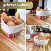 slowroom Bread Basket, Gift Set – Colourful Stripes, cotton –