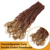 DT CHERYL Loose Wave Dreadlocks 24 Inch 10 Strands Double