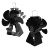 Fireplace Stove Fan 6 Blades Quiet High Temperature Resistant Heat