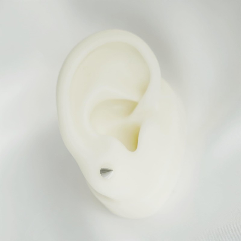 Sterling Silver Solid Punk Unisex Circular Cone Spike Stud Earrings