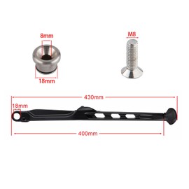 Dirt Bike Kickstand Side Stand Kickstand Spring for EXC EXCF XCW XC XCF 125 150 250 300 350 450 2023 2024 Enduro (Black)