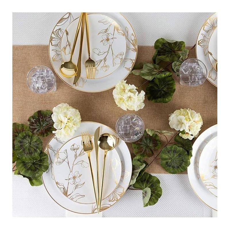 VeZee's Novelty Modern Disposable Flatware, BPA Free Plastic Fork Luxury