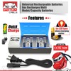Gator Cable Universal Rechargeable Battery Charger For AA AAA C