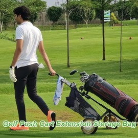 Golf Cart Bag, Golf Bag for Cart, Organizer Holder Basket Accessories Large Capacity for Kids Women Travel Boy Players Golfer