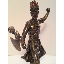 Chango - God of Fire, Thunder, Lightning and War Statue Sculpture Figurine